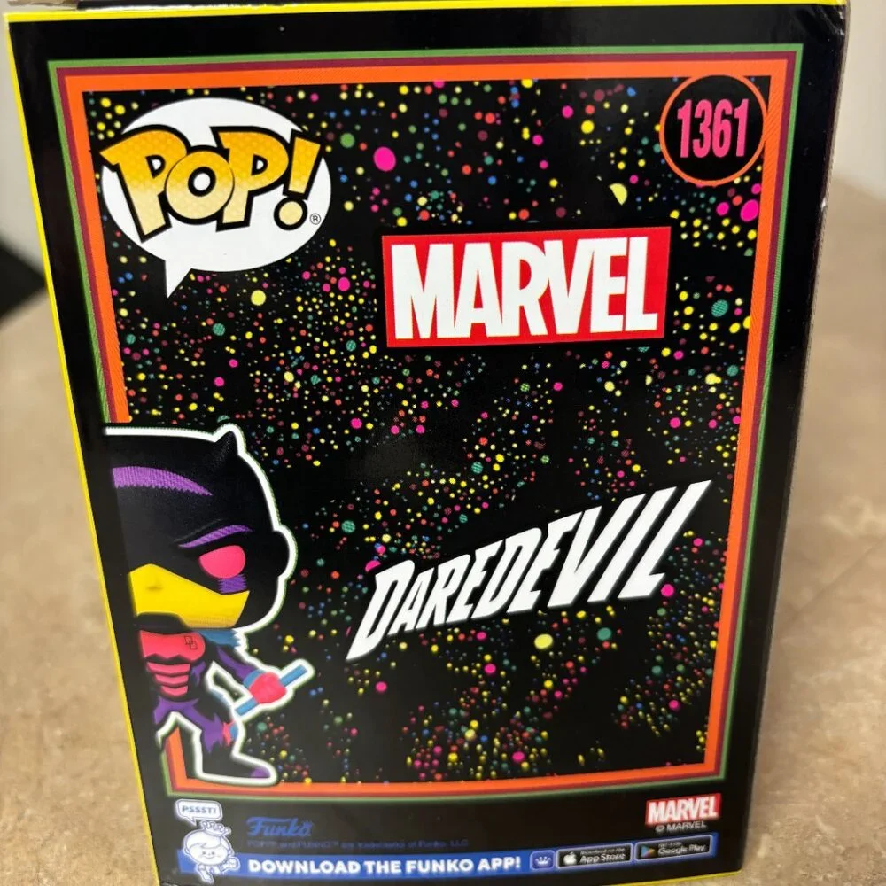 Funko POP! Daredevil Fall From Grace Blacklight Figure #1361 EXCLUSIVE